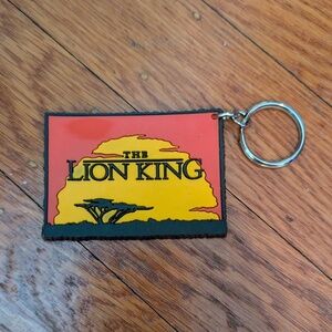 DISNEY APPLAUSE THE LION KING SOFT RUBBER SQUARE KEYCHAIN